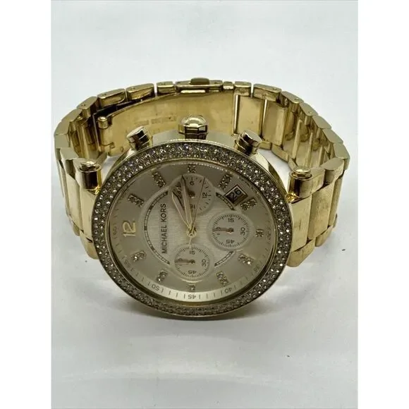 Michael Kors Parker MK5354 Women's Gold Stainless Steel Analog Dial Watch JNA649 - Picture 5 of 11